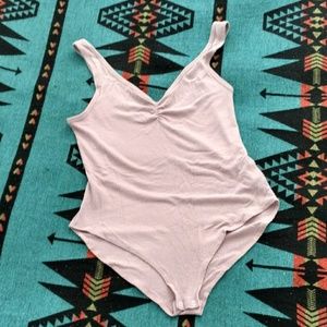 American Eagle / aerie pink bodysuit size M/L